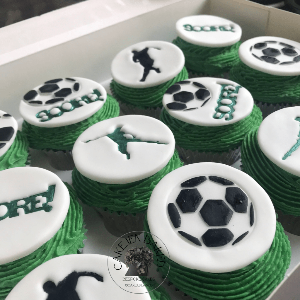 Football cupcakes